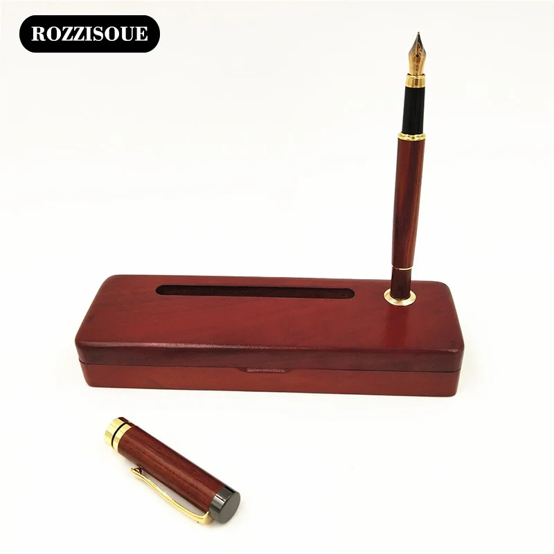 

High Quality Wood Luxury Fountain Pen Box Business Gift Kit Writing Signing Calligraphy Pens Office School Stationary Supplies