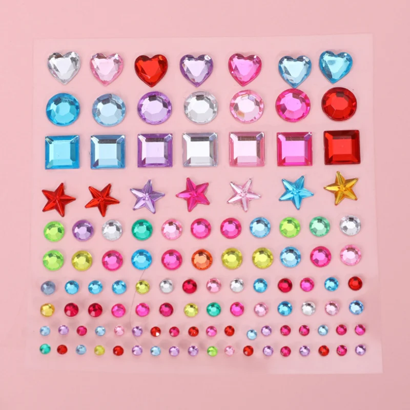 Elektronisch NieuwZeeland wij Shiny Star Crystal Diamond Stickers Glinsterende Percha Crystal Decoratieve  Stickers Scrapbooking Stok Label Dagboek Briefpapier - AliExpress