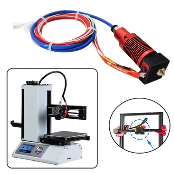 交換部品3Dプリンタ加熱ブロック押出機組み立てhotendキットとサーミスタ24v 40ワット1.75ミリメートルcreality 10s pro