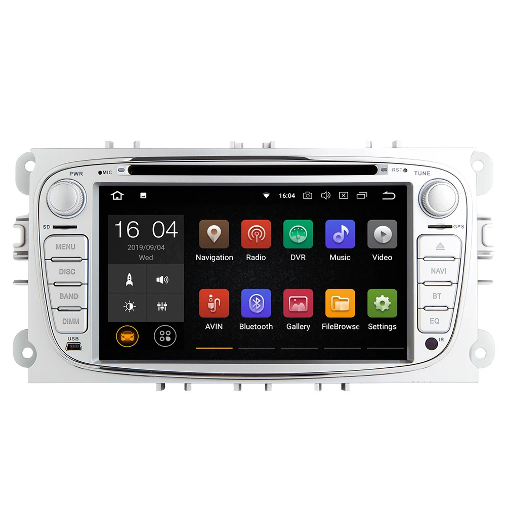 Ips 2 din Android 9,0 автомобильный мультимедиа для Ford Focus 2 3 mk2 Mondeo 4 Kuga Fiesta Transit подключение S-MAXC-MAX радио gps Naviagtion