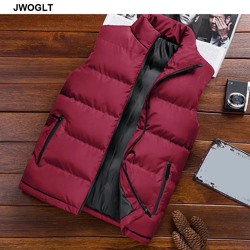 Новинка осенняя жилетка мужская теплая куртка без рукавов мужской зимний