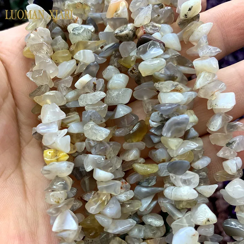 grey persian agate 2 шт натуральные камни разного размера бусины Агаты Кристалл малахитов аметистов для самостоятельного изготовления ювелирных изделий браслет ожерелье 5-8 мм - Цвет: grey persian agate