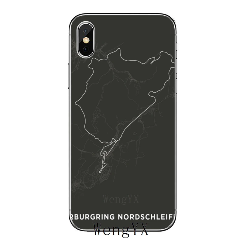 Для iPhone 11 pro XR X XS Max 8 7 6s plus SE 5s 5c iPod Touch 5 6 Чехол гоночный мотор спортивный Nurburgring - Цвет: Nurburgring-A-06