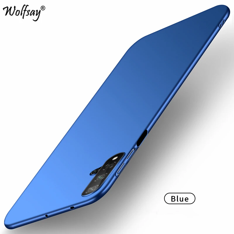 Для huawei Nova 5T чехол тонкий PC роскошный гладкий жесткий чехол для телефона для huawei Nova 5T 6 защитный чехол для huawei Nova 5T 6 SE - Цвет: Blue
