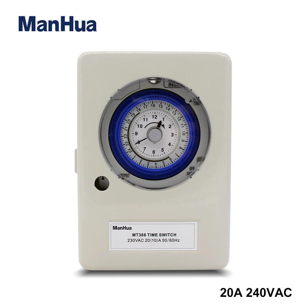 Механический монтажный таймер ManHua 100-240VAC 20A MT388 на Din-рейку | Инструменты