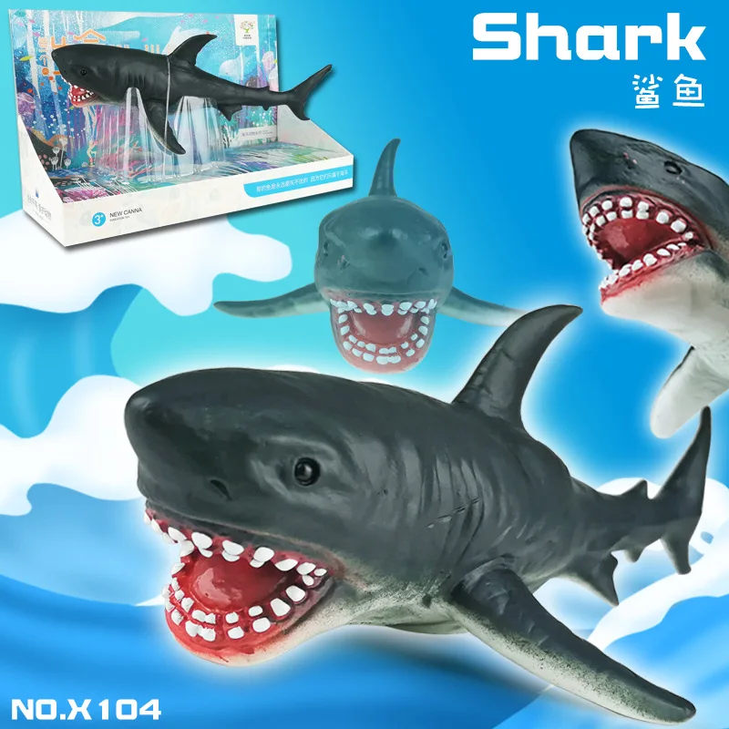 

Xinkai Nadeau-Early Childhood Wild Small Animal Gorilla Shark Polar Bear Dinosaur Model Educational Toy