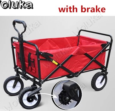 F. with brake Фотограф Корзину Вне съемки четырехколесная Тележка Складная портативная тележка для фототехники CD50 T10 - Цвет: F. with brake