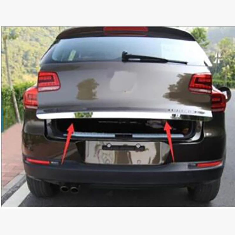 2010- для Volkswagen tiguan накладка на заднюю дверь полоса столкновения tiguan Декоративная полоса против трения