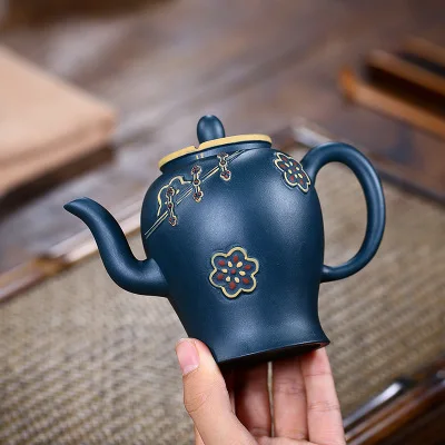 280cc Yixing Zisha горшок Рудный лазурный грязевой классический Cheongsam горшок знаменитый ручной работы чайный набор кунг-фу предпочтительный подарок