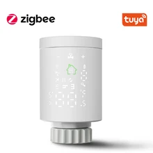 Tuya Smart ZigBee Heizkörper Antrieb Programmierbare Thermostat Thermostat Heizkörper Ventil Temperatur Controller Unterstützung Alexa