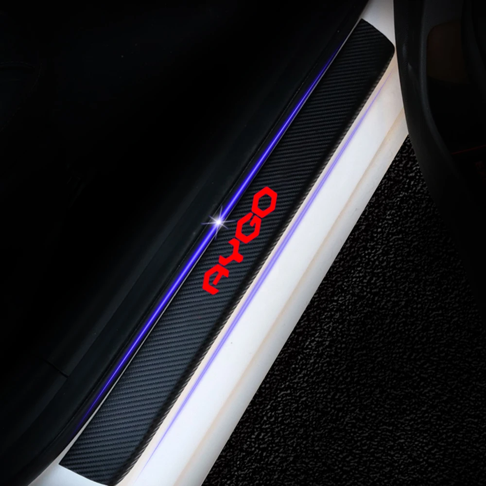 4 шт. накладки на порог входной двери для Toyota AYGO | Автомобили и мотоциклы