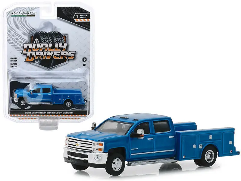 GL 1: 64 CHEVROLET SILVERADO 3500HD DUALLY сплав модель автомобиля литье под давлением металлические игрушки подарок на день рождения для детей мальчиков