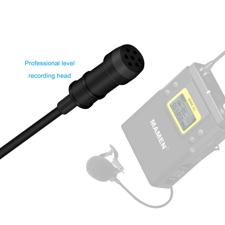 MAMEM профессиональный беспроводной микрофон UHF двухканальный Super HD 530-590 МГц записывающий микрофон 60-100 м расстояние приема
