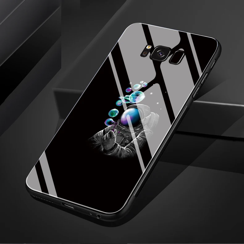 Крутой простой рисунок линии подходит для телефона из закаленного стекла для samsung Galaxy Note8 Note9 S8 S9 S10 plus