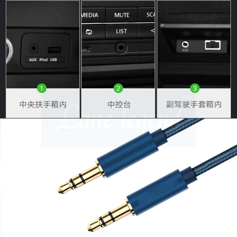 

3.5mm Stereo Car Auxiliary Audio Cable Male To Male for Smart Phone 2018#1 aux 3.5mm male audio Cable