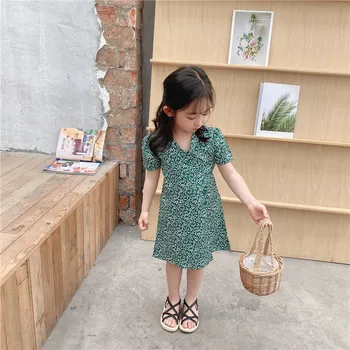 

Girls Causal Dress Fashion Summer Kid Floral Cute Dress for 2-7 Years Birthday Party Beach Toddler Outfits