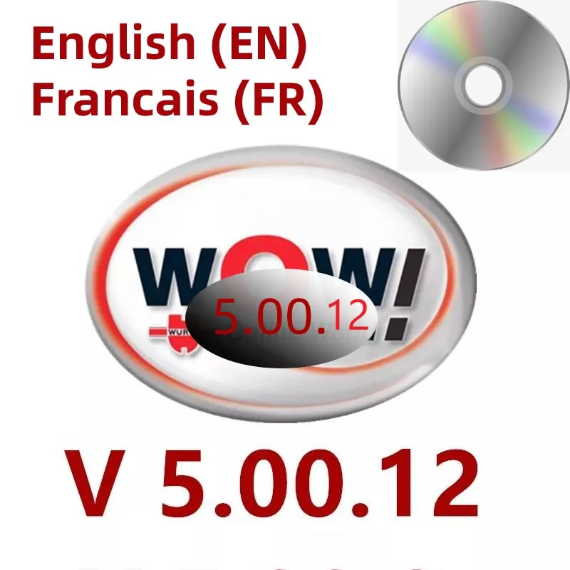 For WOW 5.00.12 diagnostic tool CD DVD Software 5.0012 French Language for wurth Vd Tcs Pro Delphis DS150E Car Truck | Автомобили и