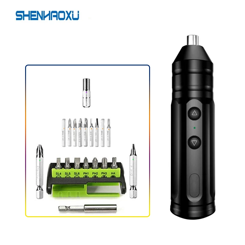 Cordless Electric Screwdriver 3.7V Power Tools  Rechargeable 1200mah Lithium Battery Mini Drill DIY Set  Household Maintenance md cd mp3 personal stereo player power bank 1 2v 1200mah chewing rechargeable battery cell