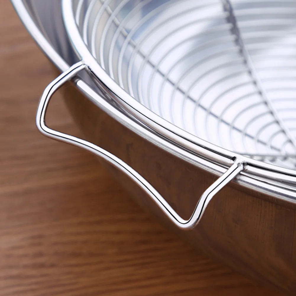 Mesh Stainless Steel Strainer Oil Anti-scald Colander Long Handle Portable Filter Cooking Tools Noodles Spoon
