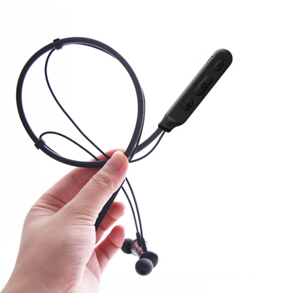 Мини Bluetooth 4,1 гарнитура Handsfree Dual Ear беспроводные шейные Висячие спортивные наушники вкладыши