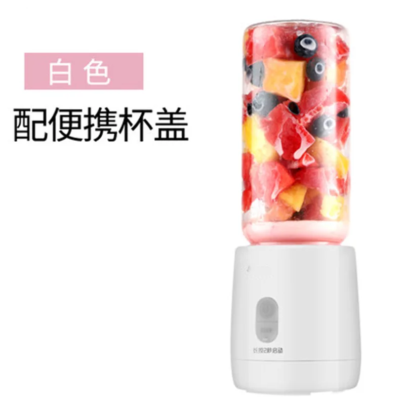 400ml Electric Fruit Juicer Cup Portable USB Rechargeable Smoothie Blender Machine Mixer Mini Orange Juicer Maker Gym Bottle - Цвет: Белый