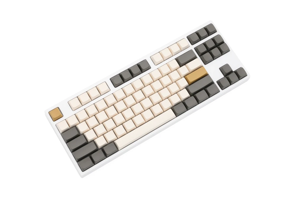 Xda v2 Luz Fraca Branco Shimmer Conjunto em Branco Pbt para Teclado Gh60 Poker 87 Tkl 104 Ansi Xd64 Bm60 Xd68 Bm65 Bm68 Bm80 Bege Cinza - Imagem 5