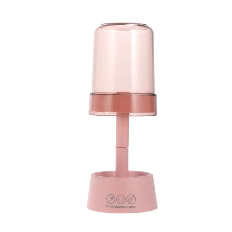 Pink 1 шт Пшеничная солома многофункциональная зубная щетка держатель креативная настольная лампа в форме стиральной чашки держатель для хранения(случайный цвет - Цвет: Pink