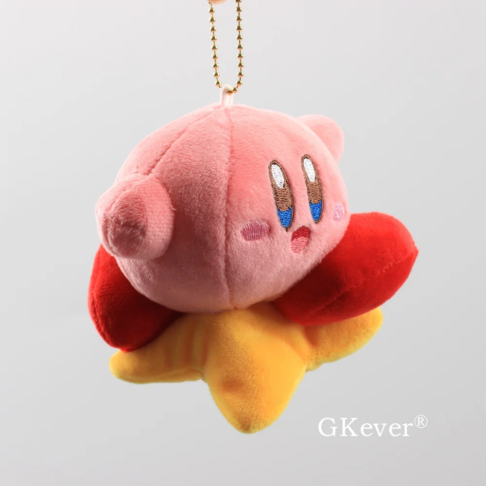 Kawaii плюшевый Кирби кукла игрушки Япония мультфильм аниме Кирби меховой шарик-подвеска мини мягкие куклы Детский подарок на день рождения
