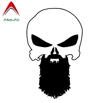 

Aliauto Creative Car Sticker Beard Punisher Skull Graphic Automobiles Motorcycles Accessories PVC Decal for Opel Lada,16cm*10cm