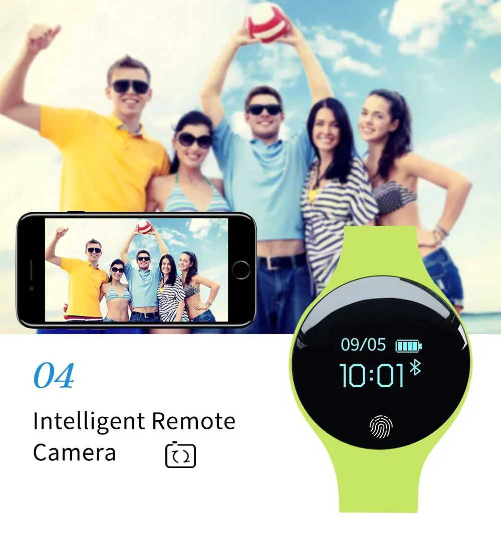 digital silicone macio inteligente horloge para ios android bericht herinnering