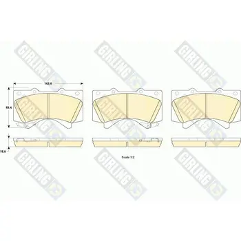 

Brake pads for TOYOTA LAND CRUISER J200 4.5D/4.7/07/LEXUS LX