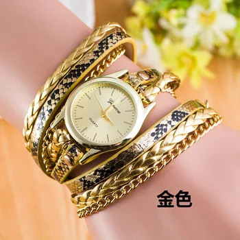 

Wind of vogue small sweet custom han edition ms Geneva crocodile lines snake winding watch fashion watches