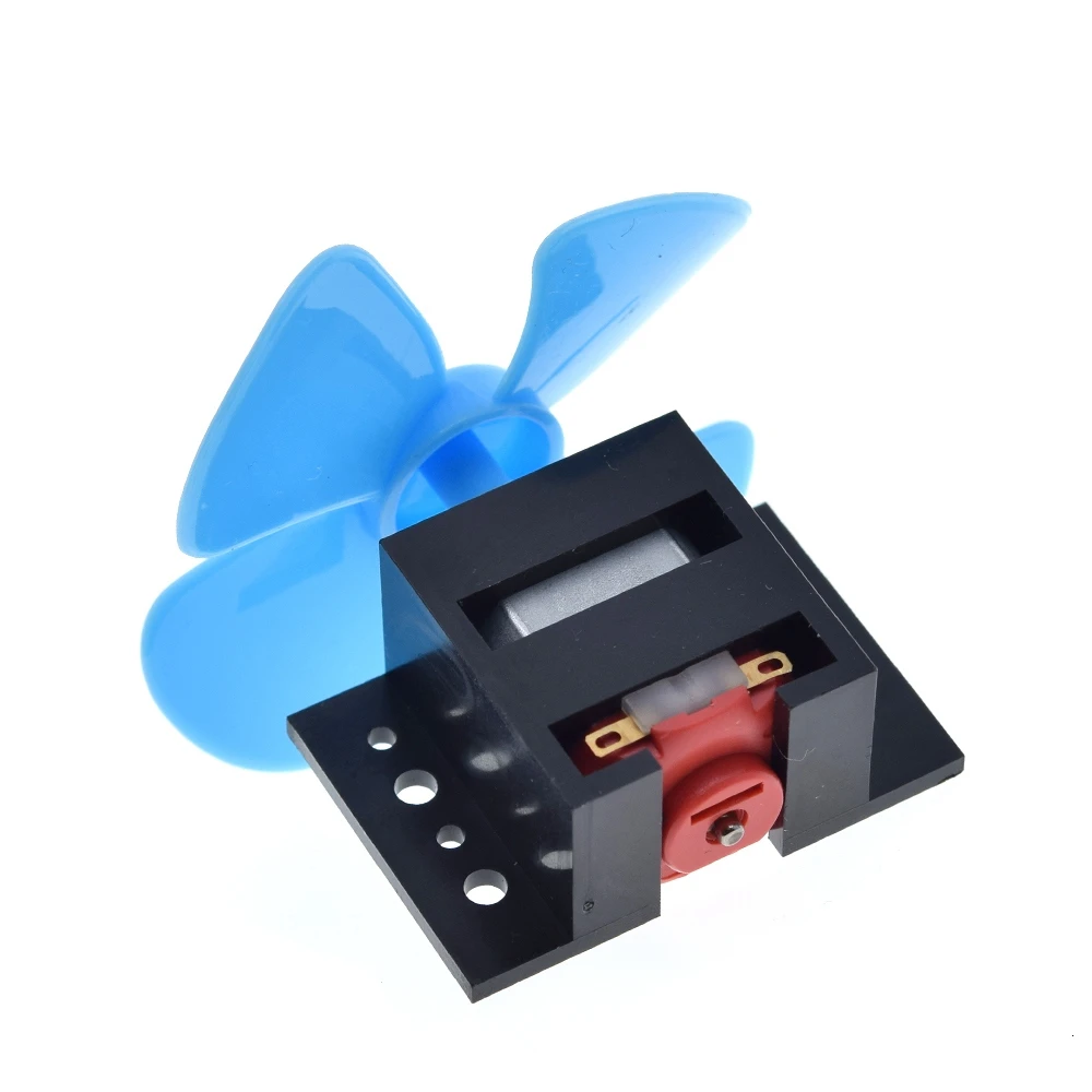 1/3 Satz DC Micro 130 Getriebemotor mit Lüfterflügel SMAll Propeller 3-6 V für Arduino DIY Experiment + Motorbasis – Detail 3