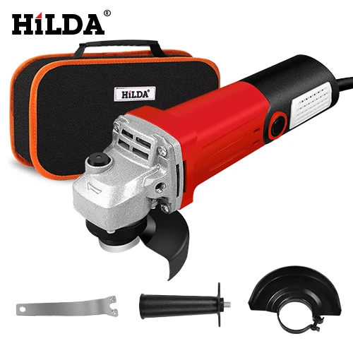 HILDA 1100 Вт угловая шлифовальная машина электрический шлифовальный станок Электроинструмент шлифовальный станок - Цвет: JM05