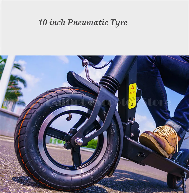 Daibot Electric Kick Scooter 2 Wheels Electric Scooters 36V 350W Portable 10 Inch Foldable Electric Scooter For Adult With Seat