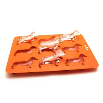

Dachshund Dog Shaped Silicone Ice Cube Molds And Tray Jiulian Silicone Puppy Ice Tray DIY Cake Mold Kitchen Tools Gadgets