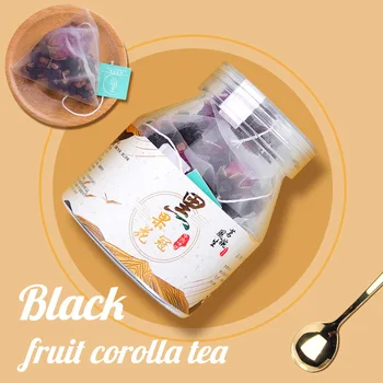 

2020 Heiguohuaguancha Black Wolfberry Corolla Dandelion Root Tea Other Tea Canned Triangle Tea Bag for Clear Heat