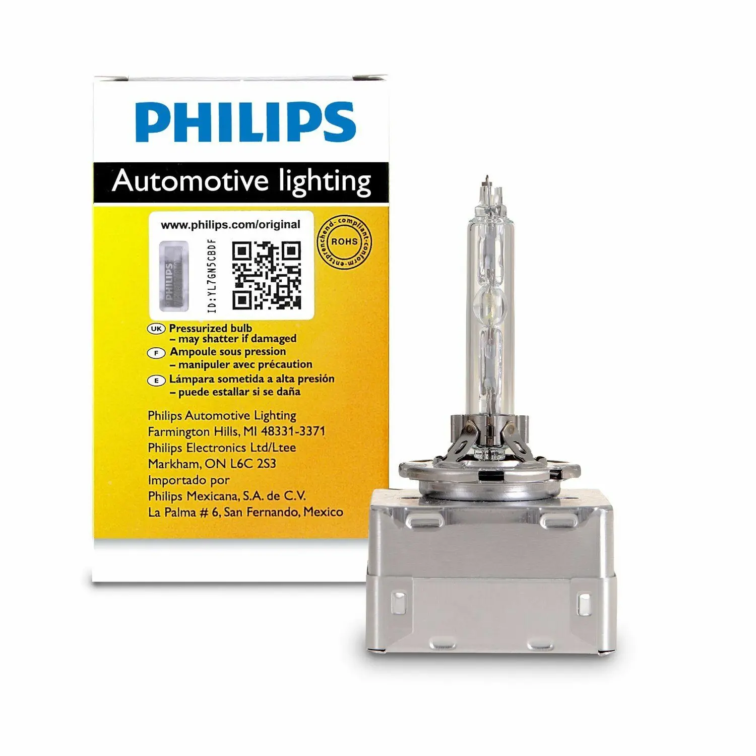 Бесплатная доставка 1 шт. оригинальный Philips ксеноновых фар Высокопрочная