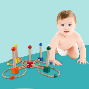 

1PC Throwing Ring Kindergarten Teaching For Playing Outdoor Sports Creative Aids Hand-Eye Coordination Educational Toy Set