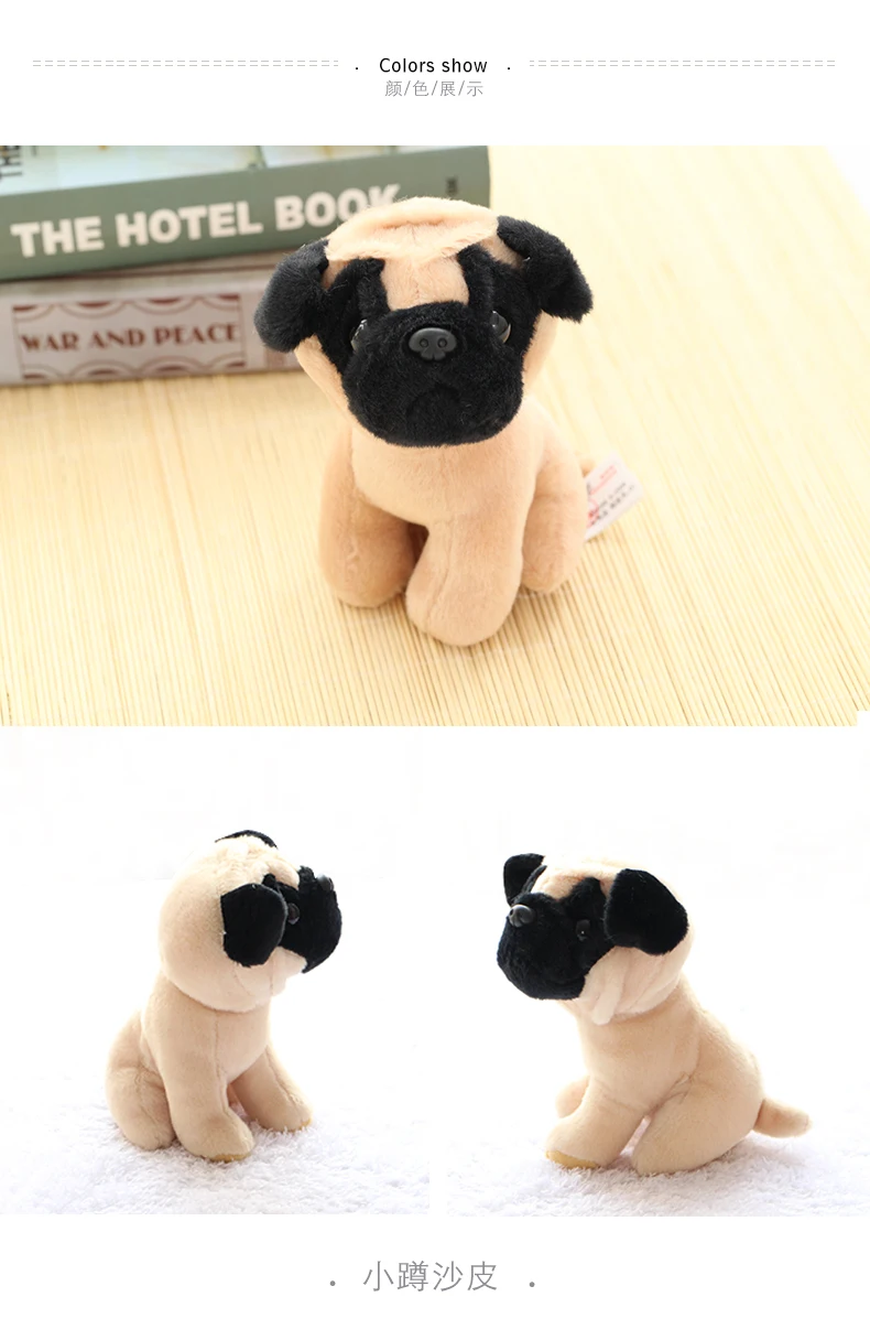 Подарок Wei Husky для детей, для девочек, Qingdao, плюшевая маленькая собака Haili, имитация собак, для девочек, Qingdao Pp, хлопок