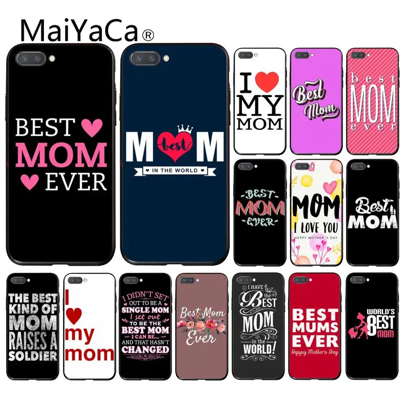 Maiyaca i love Best mom чехол для телефона Huawei Honor 8X 9 10 20 Lite 7A Pro 7C 10i 9X Play 8C | Мобильные