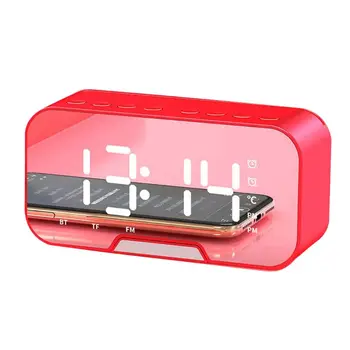 

Wireless Bluetooth Speaker with Dual Alarm Clock LED Display Screen Music Player