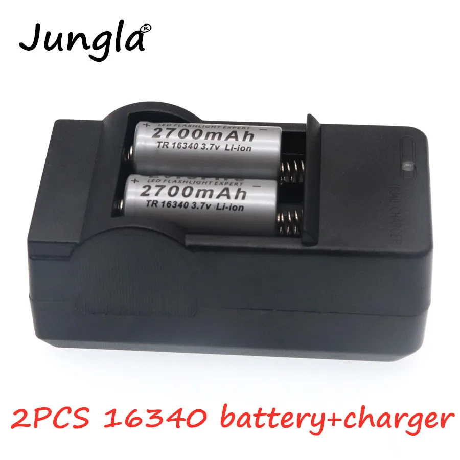 Цвет: желтый Перезаряжаемый 3,7 V Li-Ion 16340 батареи CR123A аккумулятор для светодиодного фонарика путешествия зарядное устройство для 16340 CR123A батареи - Цвет: Цвет: желтый