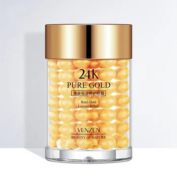 

VENZEN moisturizing improve eye dark circles reduce crow' feet 24k pure gold eye cream Anti-Puffiness Anti-Aging
