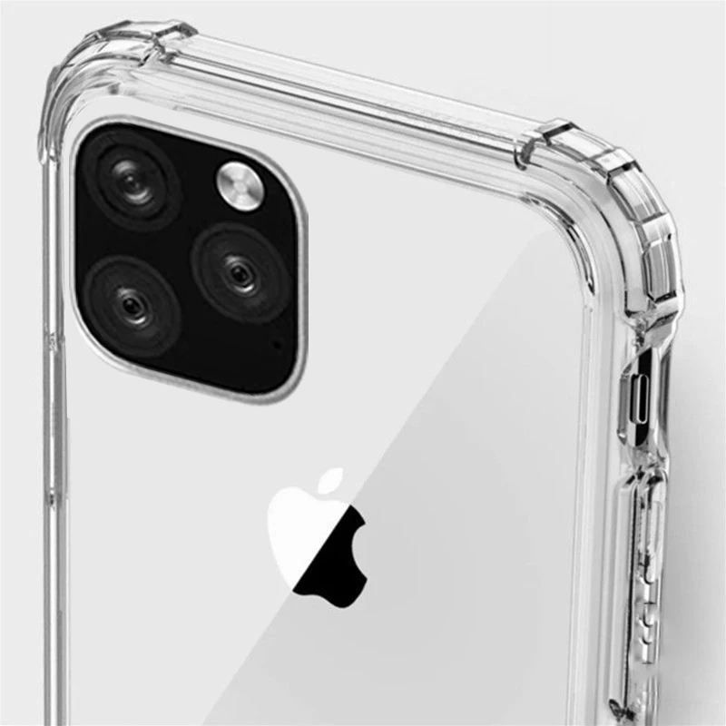 Мягкий чехол из ТПУ с защитой от падения для Ipone 11 Pro MAX Xs Max X Xr 6 7 8 6s Plus прозрачная
