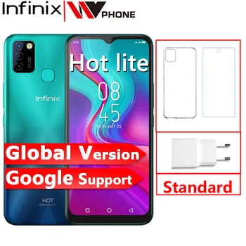 Перейти на Алиэкспресс и купить Глобальная версия Infinix Hot 10 Lite 2 ГБ 32 ГБ смартфон 5000 мАч аккумулятор 6,6 дюйма HD 1600*720P камера 13 МП Helio A20