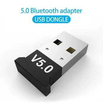 

Transmitter Receiver 2 In 1 USB Bluetooth 5.0 Wireless Audio Music Stereo Adapter For PC Tablet Speaker