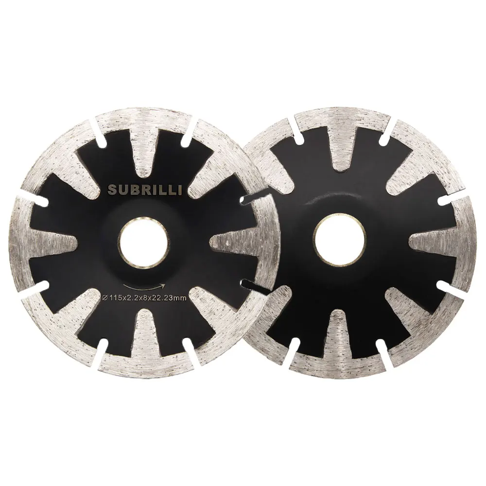 

4.5 Inch 115mm Diamond Curved Saw Blade T Segment Cutting Disc Granite Marble Concrete Wet Dry Cutting Wheel Arbor 22.23 Or 20mm