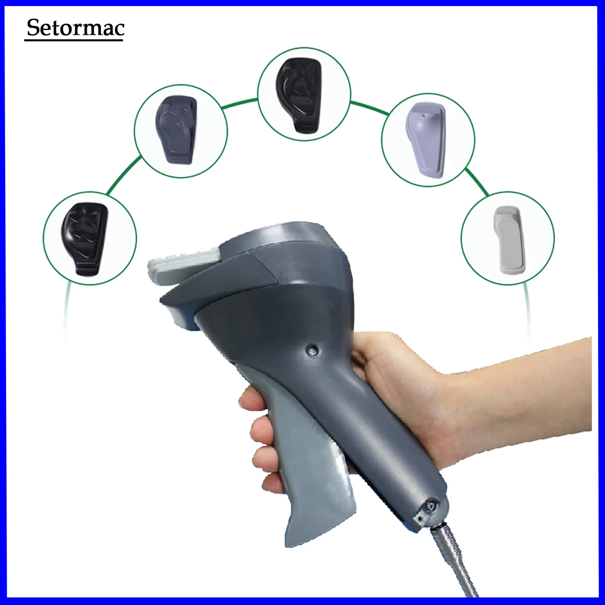 Security Tag Remover For 58Khz EAS Tag Handheld Detacher Hook Anti