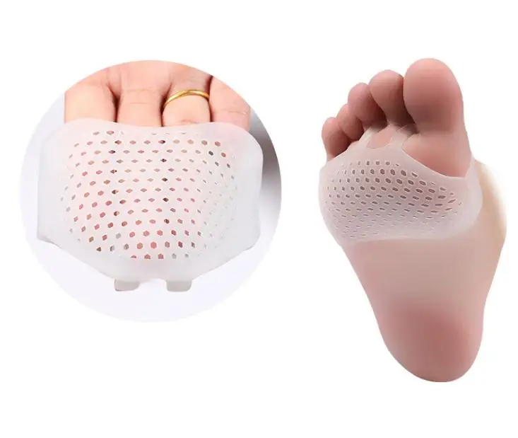 Celulares do Dedo do pé do Gel do Silicone Choque do Salto Almofada do pé do Antepé Almofadas Macias Respiráveis Alto Anti Antiderrapante Metatarsal Sn334 7 pé do gel do silicone choque do